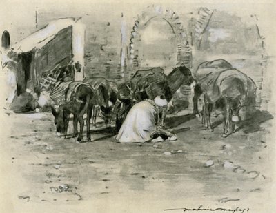 Street Scene in Tangier by Mortimer Ludington Menpes